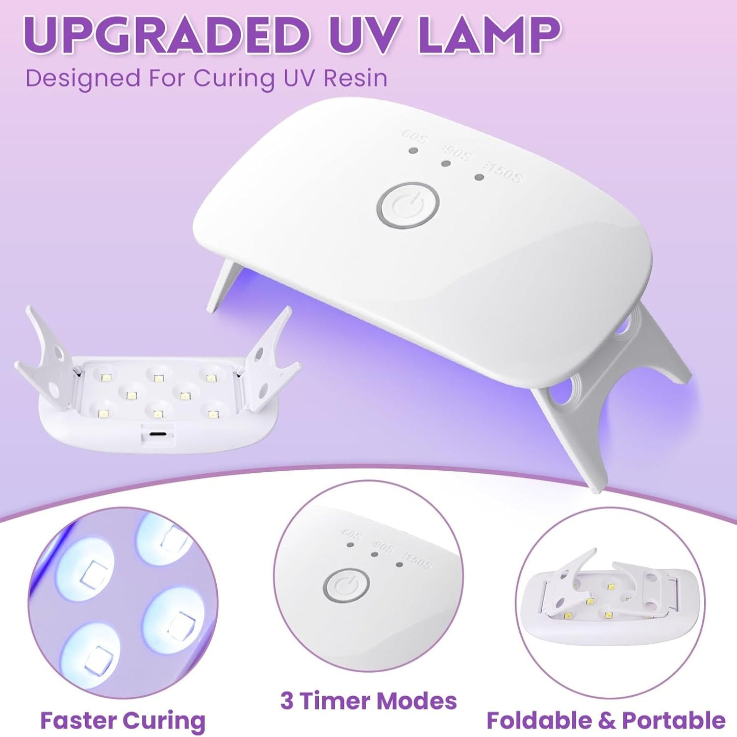 ✨ Complete UV Resin Jewelry Kit – Create Stunning DIY Crafts with Ease