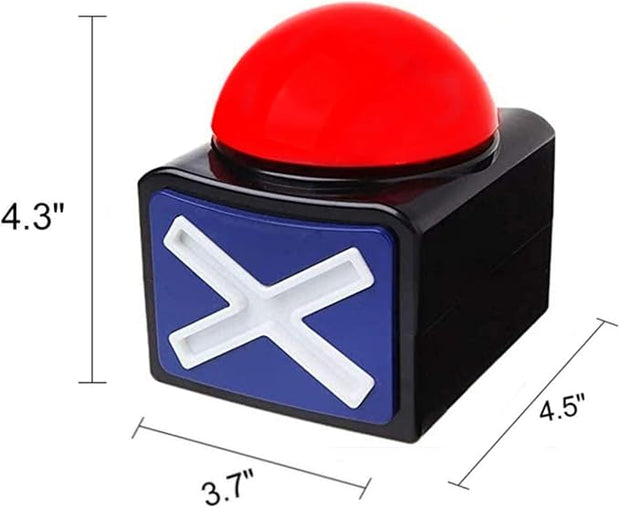 🎮 Quiz Game Buzzer – Light-Up Wrong Answer Buzzers, Great for Parties, Classrooms & Fun Pranks!