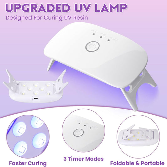 ✨ Complete UV Resin Jewelry Kit – Create Stunning DIY Crafts with Ease