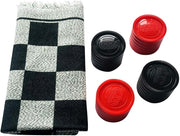 3-in-1 Classic Board Game Set - Reversible Chess Mat for Indoor/Outdoor Family Fun