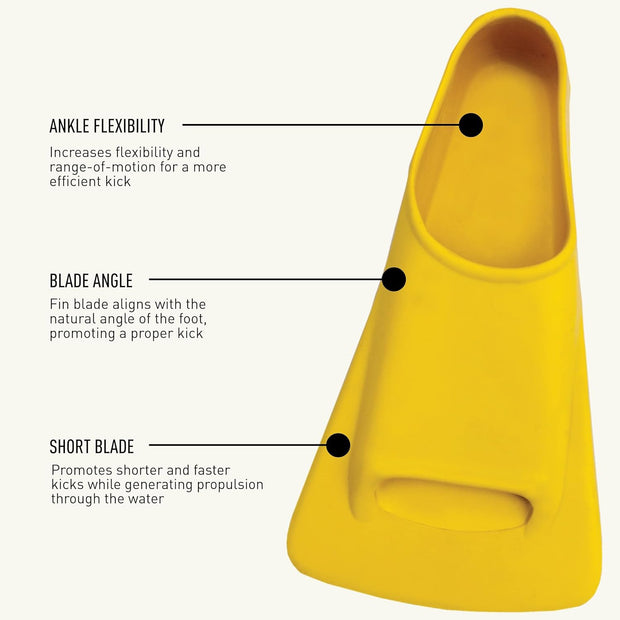 🏊 Short-Blade Swim Fins – Speed Training & Fitness Flippers