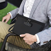 🔐 Fireproof & Water-Resistant Money Bag with Combination Lock – Ultimate Protection for Your Valuables