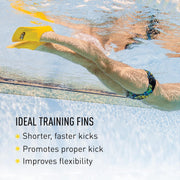 🏊 Short-Blade Swim Fins – Speed Training & Fitness Flippers