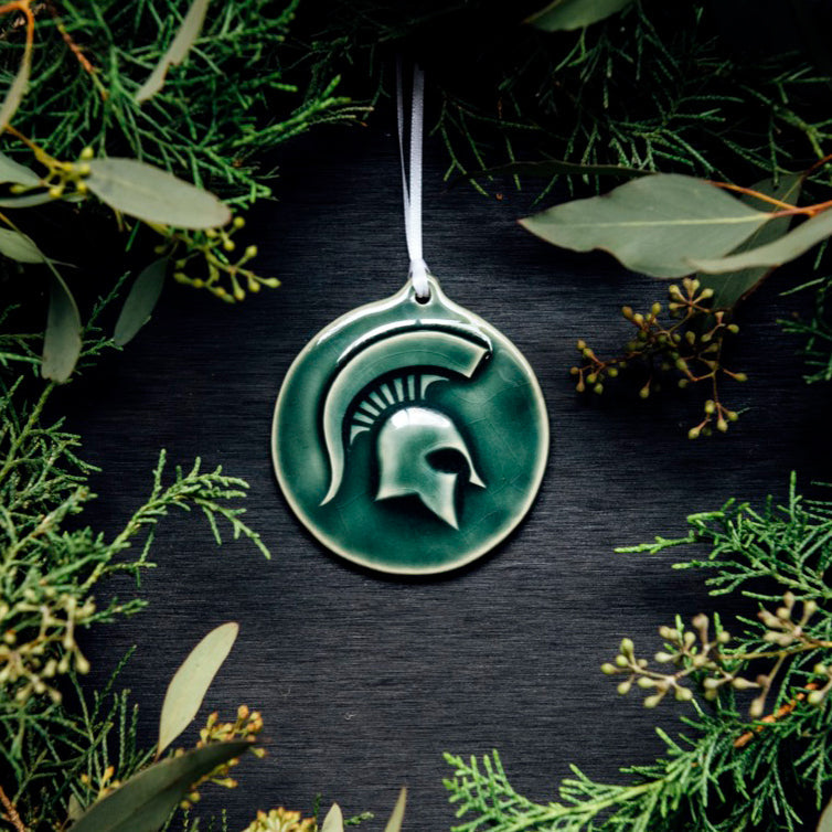 Michigan State University Spartan Ornament