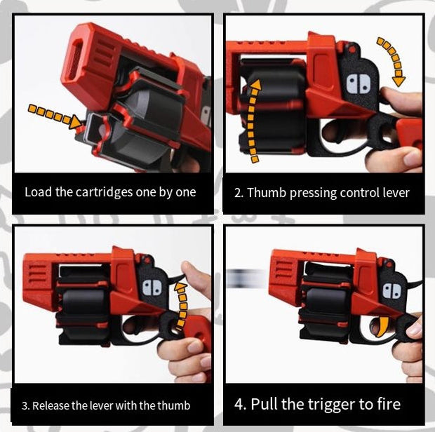 🎮 Revolver-Style Switch Game Cartridge Launcher – Duel in Style, Play with Purpose